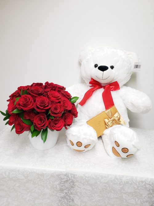 rose with bear