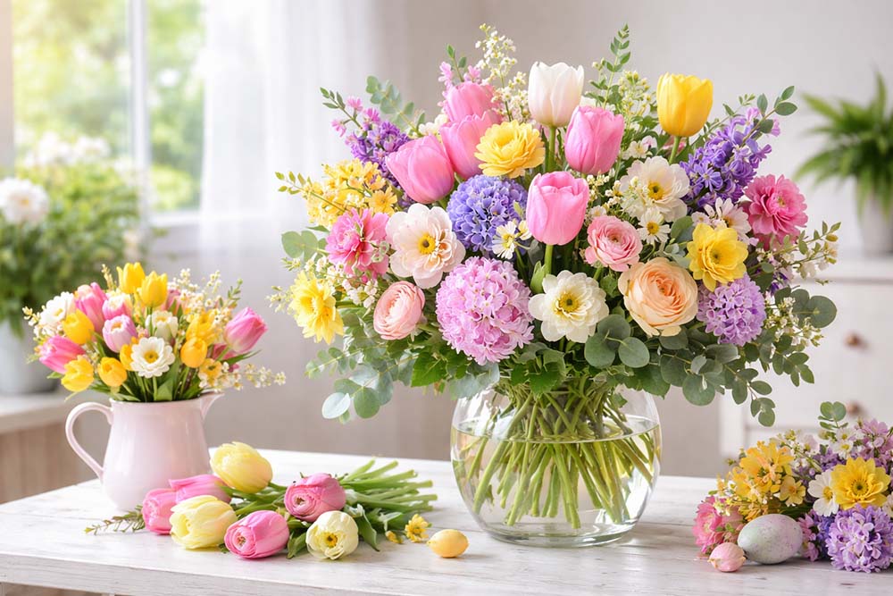 Image showing Spring Flowers Are Blooming at Judy’s Village Flowers.